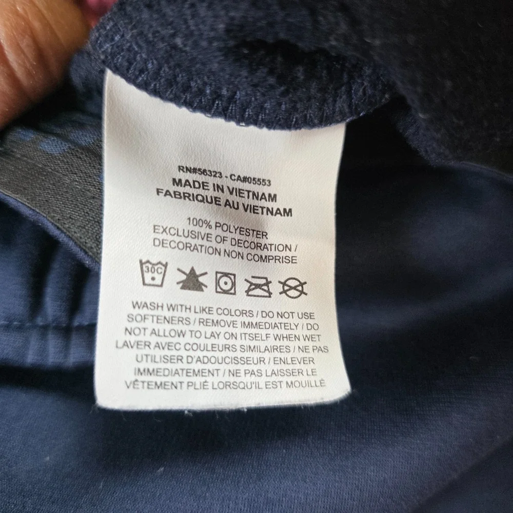 Nike Sweatpants Men L Blue Therma-Fit Straight Leg Fleece Activewear Drawstring